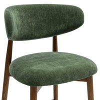Eloise Forest Green Performance Textured Velvet Counter Stool