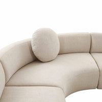 Sofie 100" Beige Sectional Sofa - Luxury Living Collection
