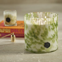 Opal Glass Five-Wick Candle Jar Green/Sicilian Lemon Bergamot (Set of 2)