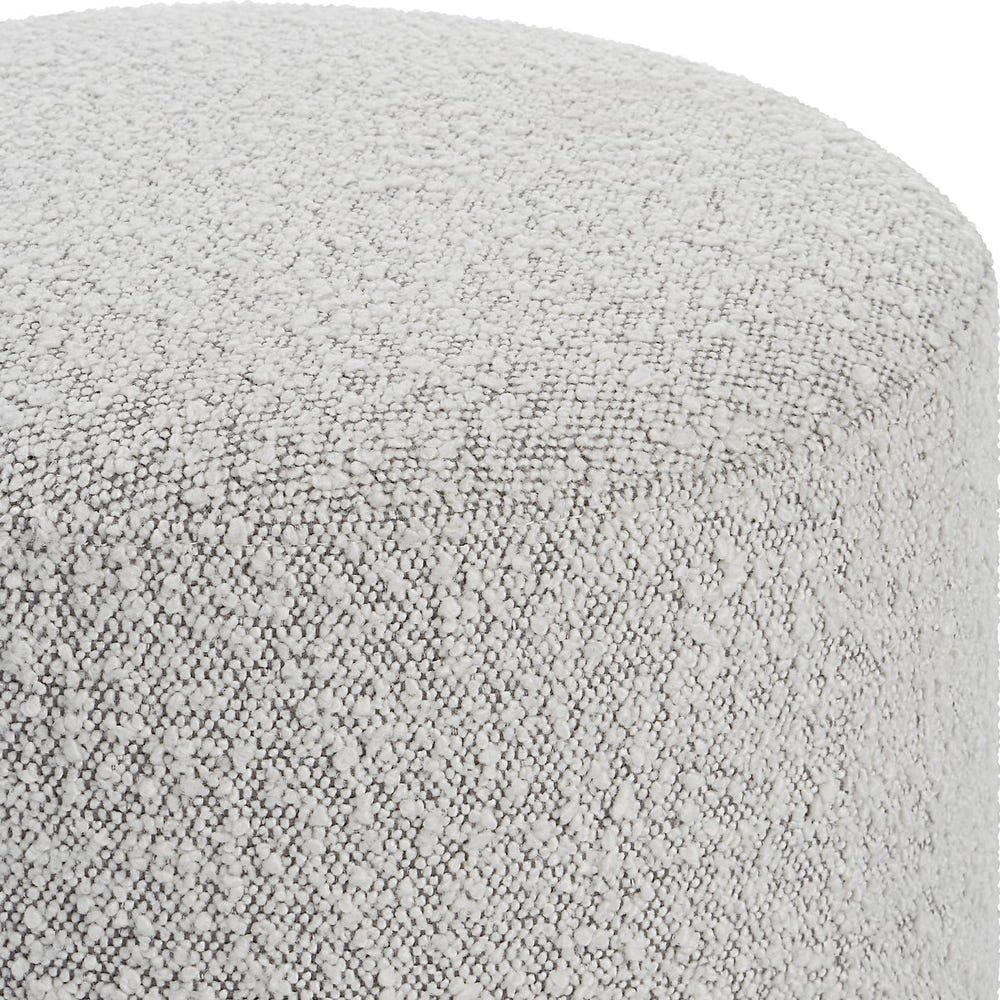 Toshi Grey Boucle Ottoman