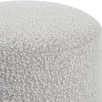Toshi Grey Boucle Ottoman
