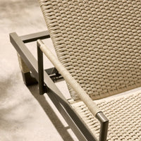 Daytona Outdoor Buff Dutch Weave Armed Lounge Chair