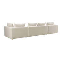 Karsyn 145" Plush Cream Performance Linen Sofa