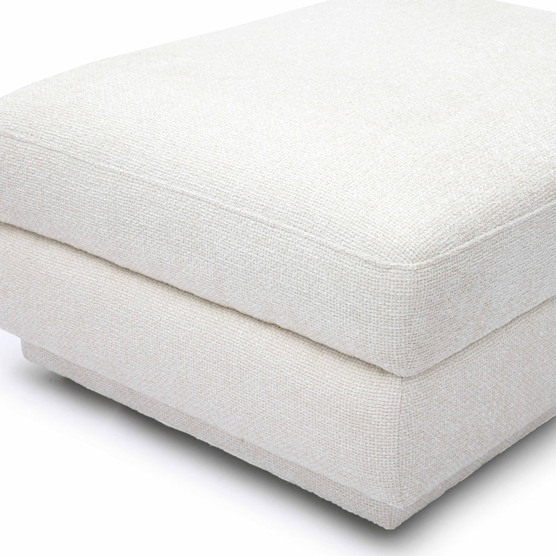 Arabella Cream Chenille Modular Ottoman