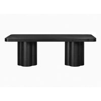 Elliana 90" Black Ash Dining Table