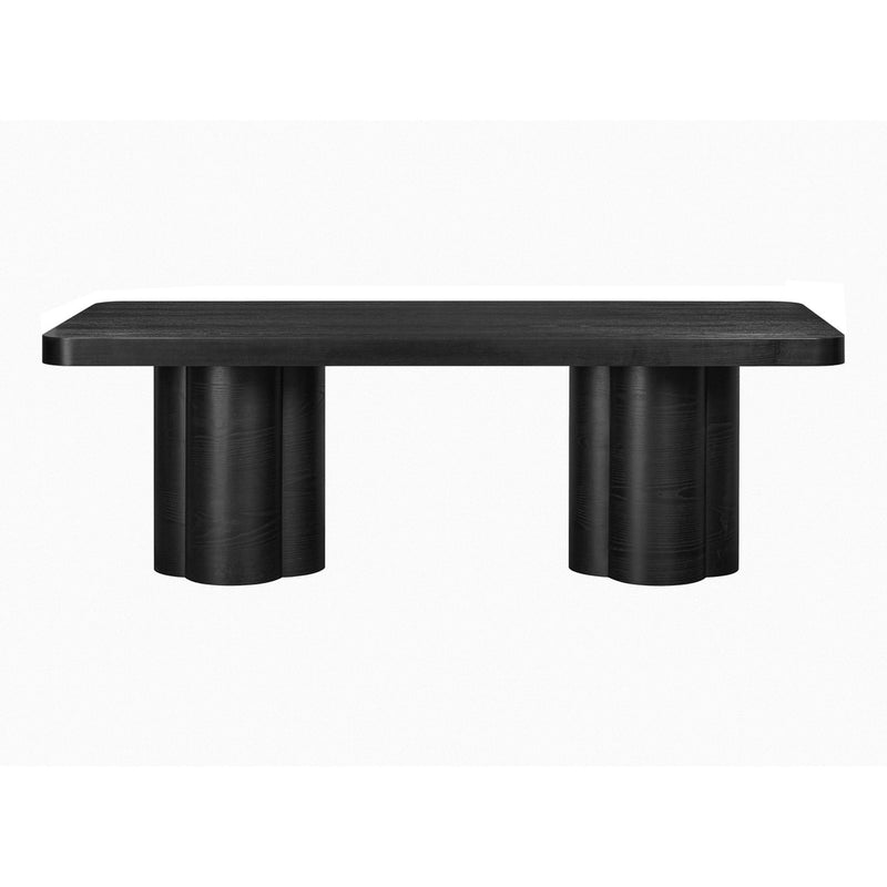 Elliana 90" Black Ash Dining Table
