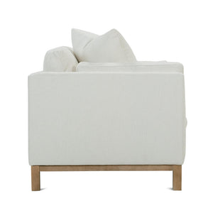 Hollis 99" White Upholstered Cloud Sofa