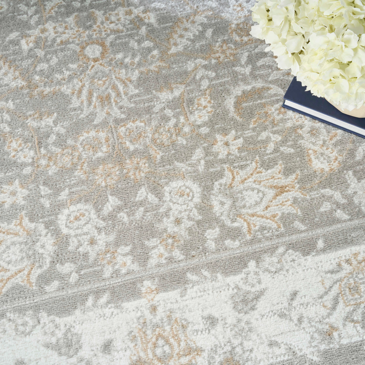 Marisol Floral Vine Ivory Area Rug