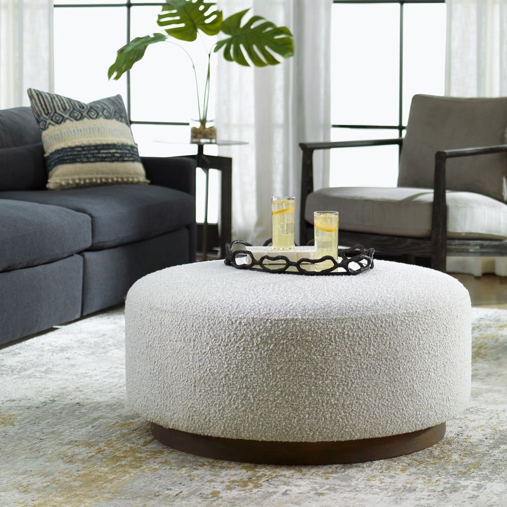 Messeta Gray Ottoman