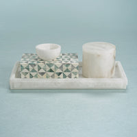 Côte d'Azur Alabaster Apothecary Jar - Set of 2