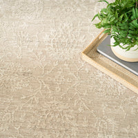 Livia Ivory Grey Foral Area Rug