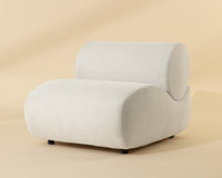 Nimbus Cream Performance Fabric Indoor/Outdoor Modular Armless Chair