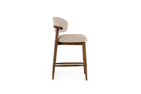Danicca Modern Beige Linen Counter Stool