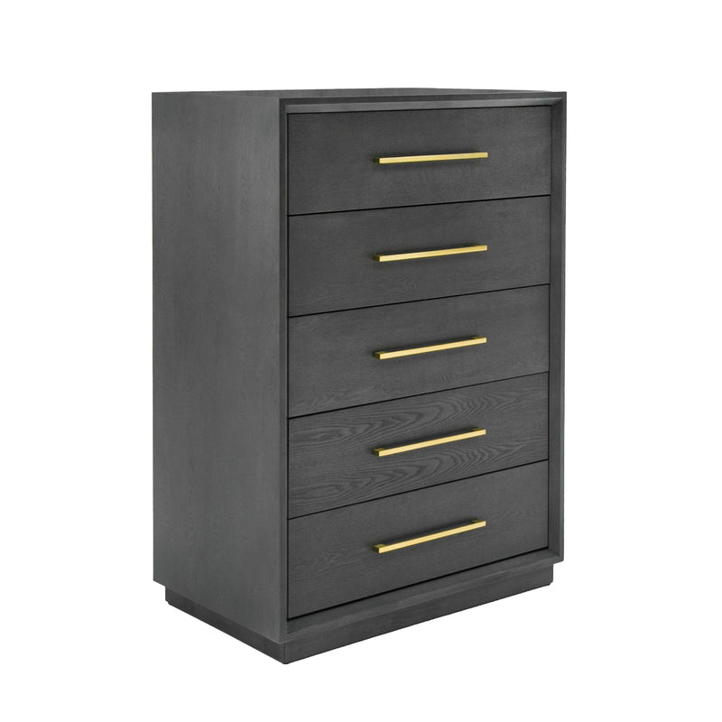 Pentra Contemporary Grey and Gold Chest