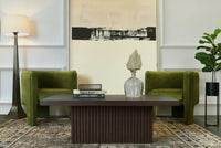 Georgina Velvet Olive Accent Chair