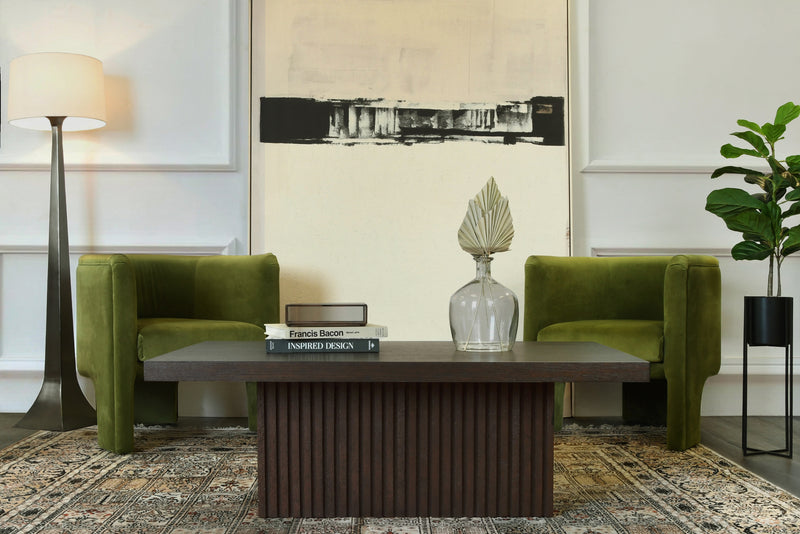 Georgina Velvet Olive Accent Chair