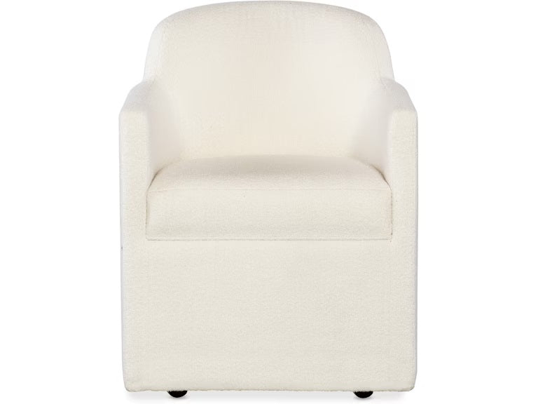 Thorn Pearl Upholstered Dining Arm Chair