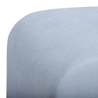 Daliah Light Blue Performance Velvet Ottoman