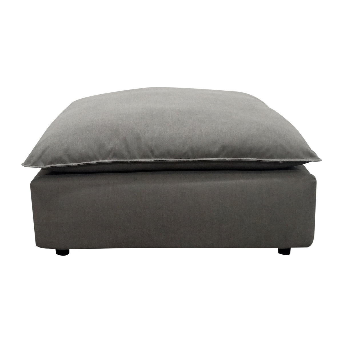 Cali Slate Performance Fabric Ottoman