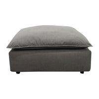Cali Slate Performance Fabric Ottoman