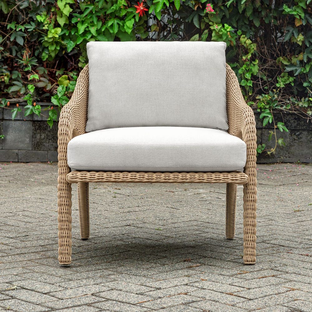 Avenue White All Weather Outdoor Lounge Chair