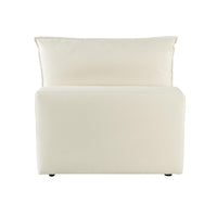 Cali Natural Performance Fabric Modular Armless Chair