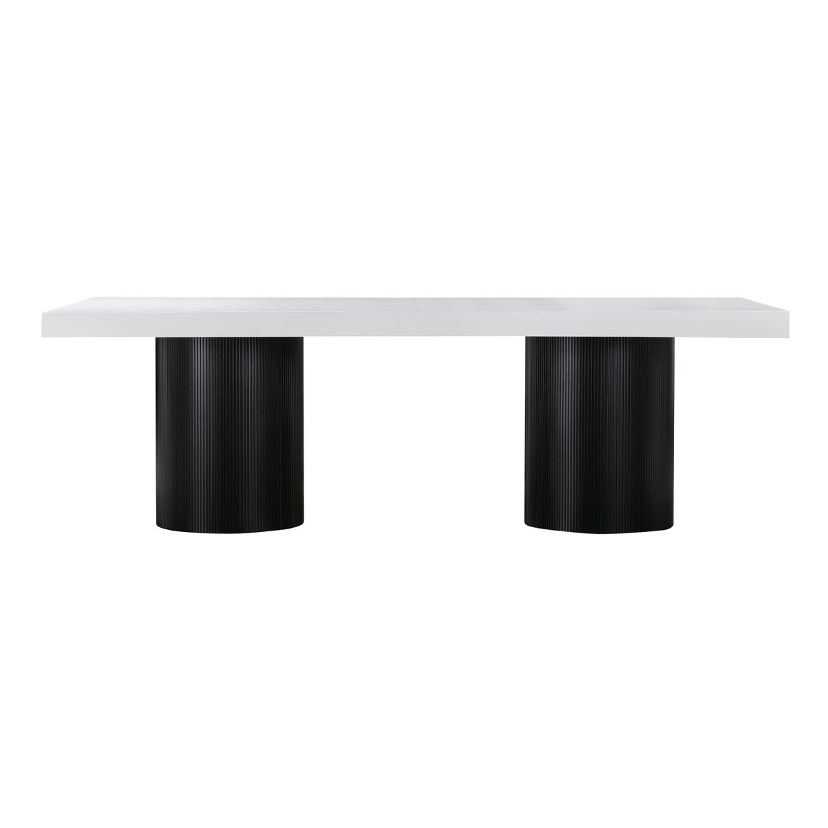 Jackson 94.5" White Lacquer Dining Table - Luxury Living Collection