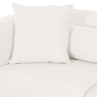 Tereasa  118" Cream Performance Chenille Modular Sofa
