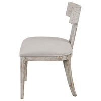 Rowan White Armless Chair - (Set of 2 Chairs)
