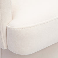 Nest Cream Upcycled Contract-Grade Chenille Rolling Desk Chair
