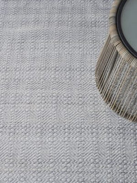 Waves Ivory/Light Silver Outdoor Area Rug - Elegance Collection