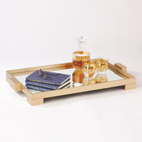 Calabasas Solid Brass 31" Gold Tray