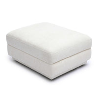 Arabella Cream Performance Chenille Modular Ottoman