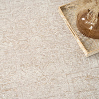 Lucienne Beige Medallion Area Rug