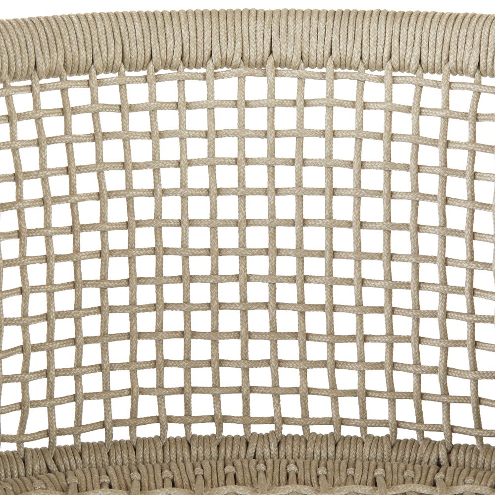 Enzo Buff Plain Weave Outdoor Counter Stool