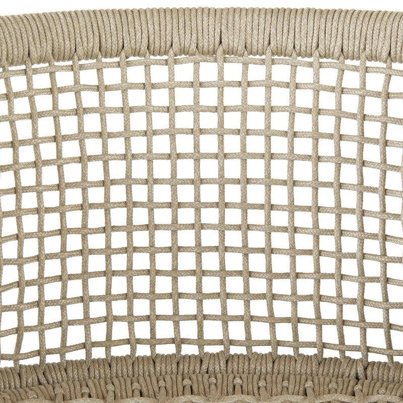 Enzo Buff Plain Weave Outdoor Counter Stool