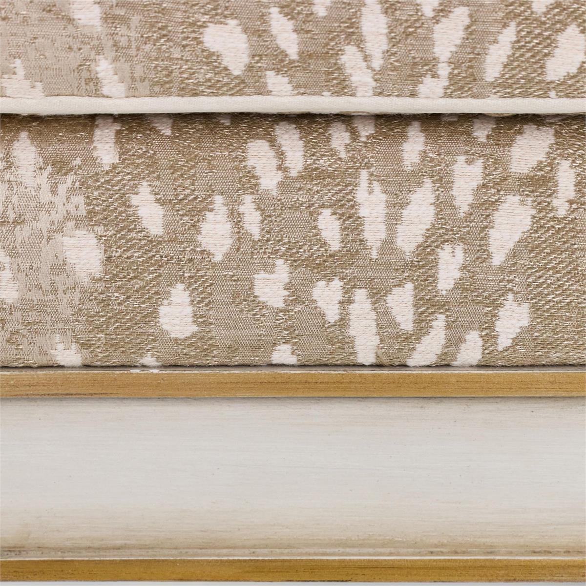 Aquila Doe Taupe & Gold Club Chair
