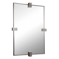 Bateau 37" Brushed Gun Metal Mirror