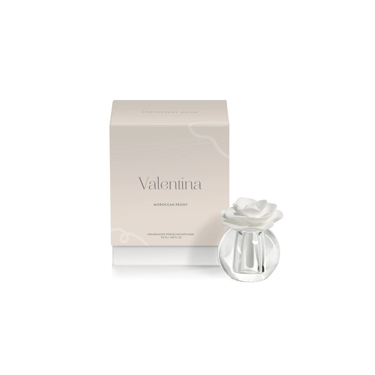 Apothecary Valentina Moroccan Peony Fragrance Crystal Ball Diffuser - Set of 4 (2 Sizes Available)