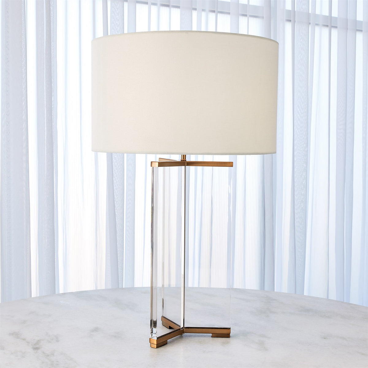 Verica Antique Brass Table Lamp