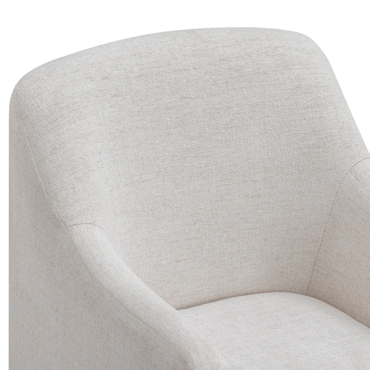 Hope Tall Off-White Textured Performance Fabric Dining Chair