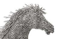 Horse Galloping Stainless Steel Sculpture (Indoor or Outdoor)