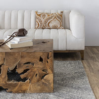 Troye 82" Cream Performance Fabric Sofa
