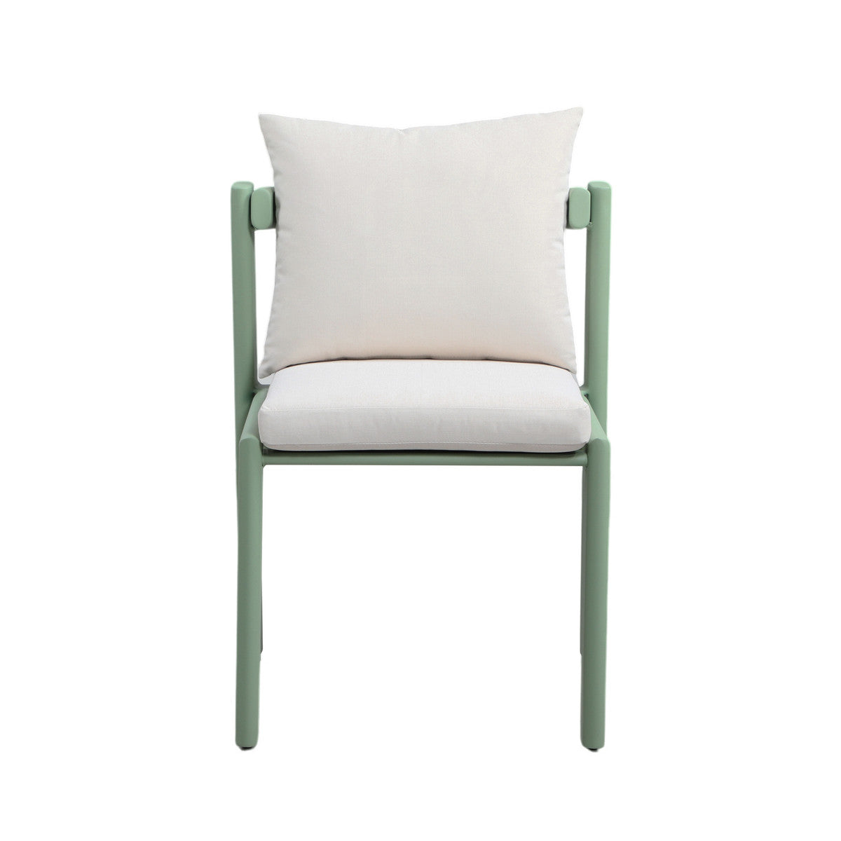 Anar Mint Green and Cream Outdoor Dining Chair