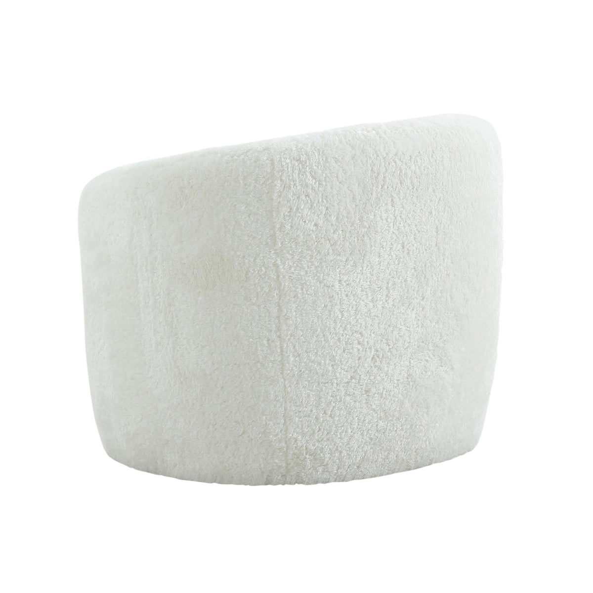 Machla White Performance Faux Shearling Accent Chair