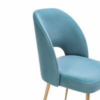 Giada Sea Blue Performance Grade Velvet Chair