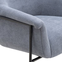 Lauren Blue Performance Chenille Accent Chair