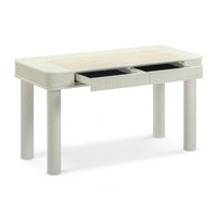 Lexi 55" Cream 2-Drawer Desk