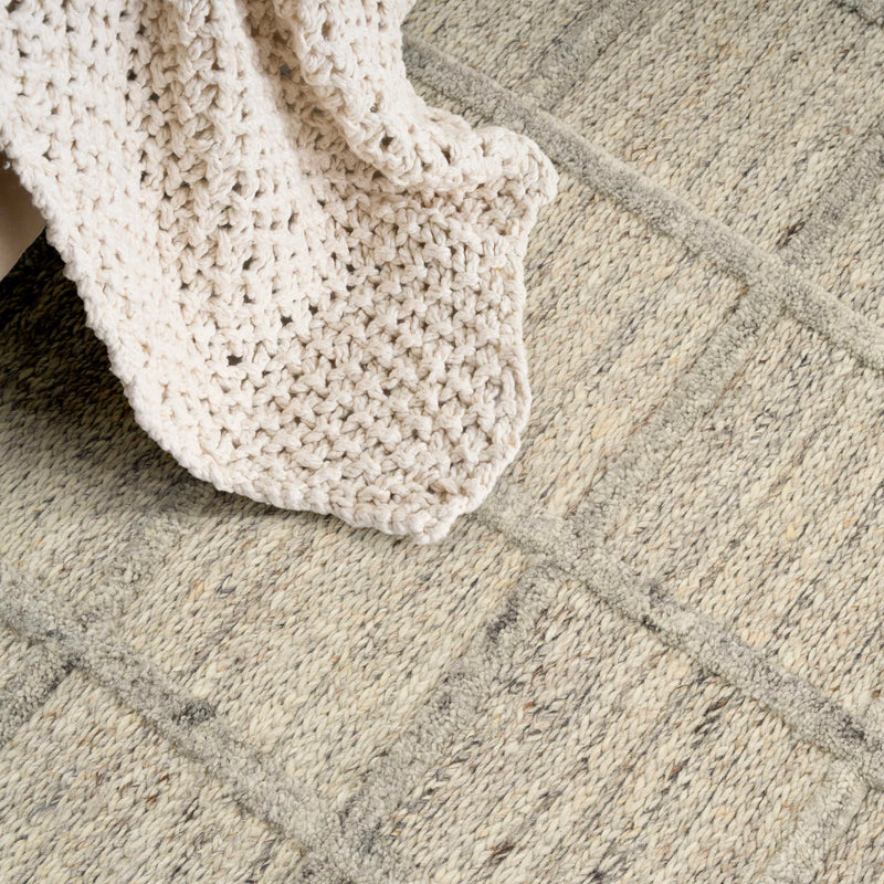 Marian Silver Wool Area Rug