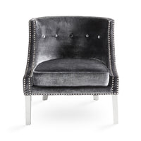 Regal Charcoal Grey Accent Chair